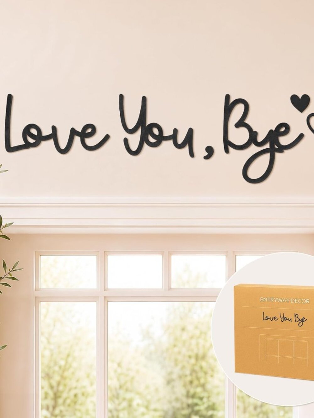 Love You Bye Wood Sign Home Decor Boho Decor Wall Decor Express Love and Warm fo